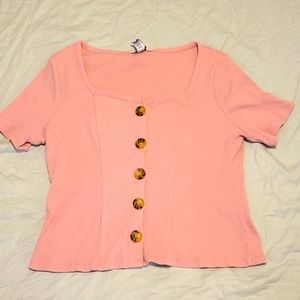 Arizona Jean Co. Button Up Crop Top